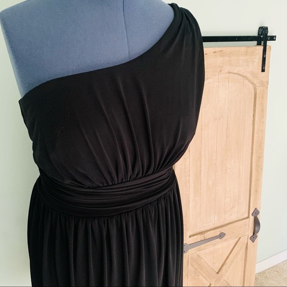Avenue BLACK One Shoulder Fit & Flare Dress 18/20 - Picture 3 of 5
